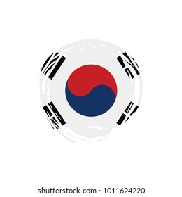 South Korean flag, vector illustration