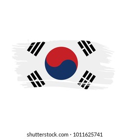 South Korean flag, vector illustration