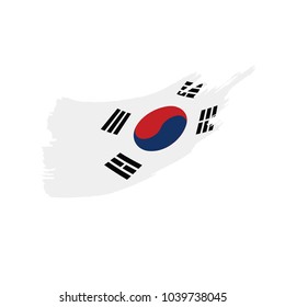 South Korean flag, vector illustration
