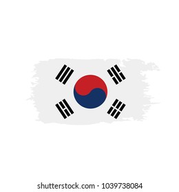 South Korean Flag, Vector Illustration