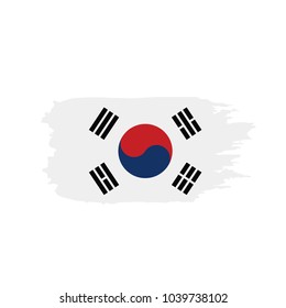 South Korean flag, vector illustration