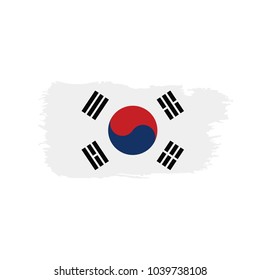 South Korean flag, vector illustration
