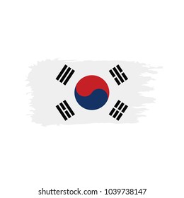 South Korean flag, vector illustration