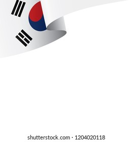 South Korean flag, vector illustration on a white background