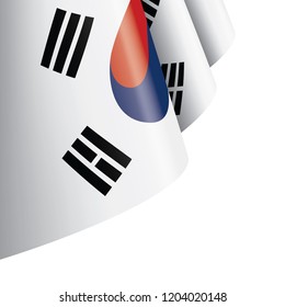 South Korean flag, vector illustration on a white background