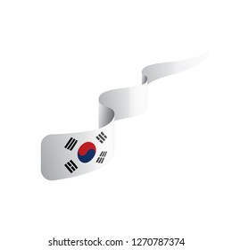 South Korean flag, vector illustration on a white background