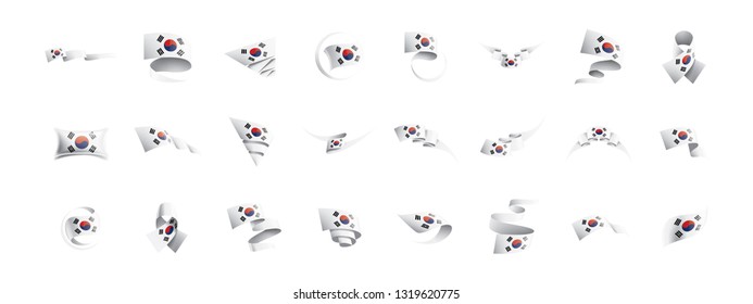 South Korean flag, vector illustration on a white background