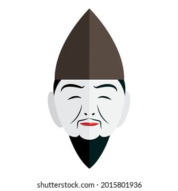 South Korean Man Face On White Background