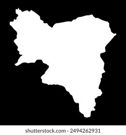 South Lanarkshire map, council area of Scotland. Vector illustration.