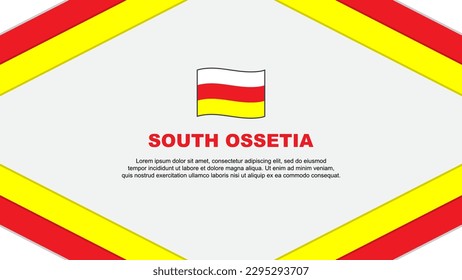 South Ossetia Flag Abstract Background Design Template. South Ossetia Independence Day Banner Cartoon Vector Illustration. South Ossetia Template