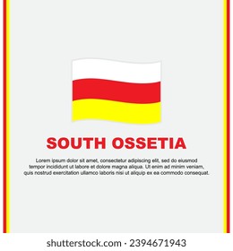 South Ossetia Flag Background Design Template. South Ossetia Independence Day Banner Social Media Post. South Ossetia Cartoon