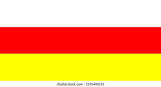 South Ossetia Flag vector hand drawn,Georgian lari vector hand drawn