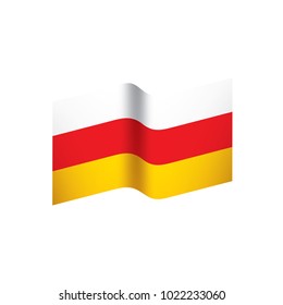 South Ossetia flag, vector illustration