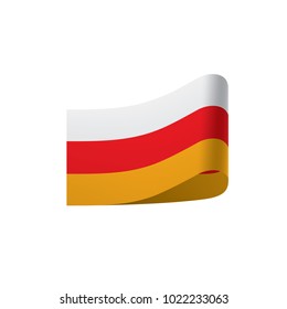 South Ossetia flag, vector illustration