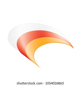 South Ossetia flag, vector illustration