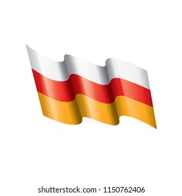 South Ossetia flag, vector illustration