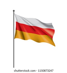 South Ossetia flag, vector illustration