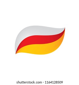 South Ossetia flag, vector illustration