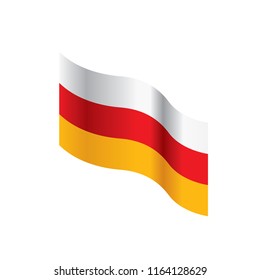 South Ossetia flag, vector illustration