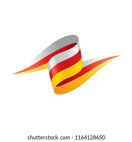 South Ossetia flag, vector illustration