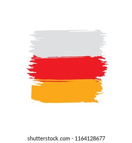 South Ossetia flag, vector illustration