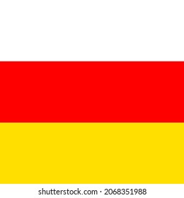 South Ossetia Square Country Flag Icon