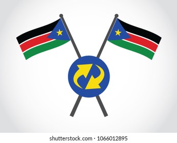 South Sudan Emblem Synchronize