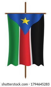 South Sudan flag image vector. EPS.file.