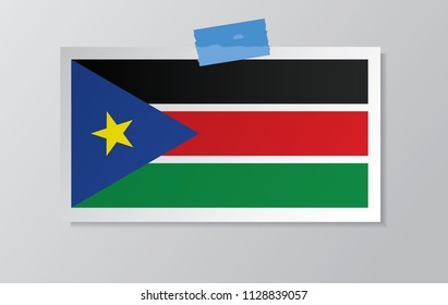 south sudan flag vector