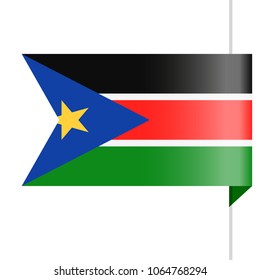 South Sudan Flag Vector Bookmark Icon - Illustration