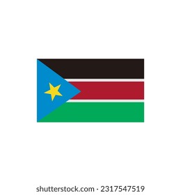 South sudan flags icon set, South sudan independence day icon set vector sign symbol
