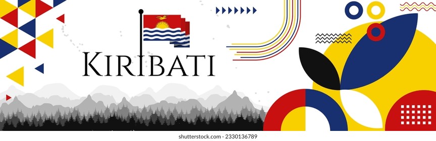 South Sudan Independence Day abstract banner design with flag and map. Flag color theme geometric pattern retro modern Illustration design. Red, Blue, Yellow flag color template.