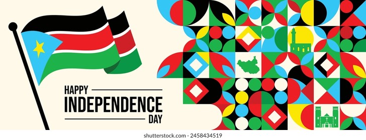 South Sudan Independence Day With Heart Emblem Design, can be used for business designs, presentation designs or any suitable designs.


