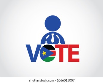 South Sudan Podium Politician Speech Vote