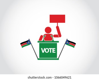South Sudan Podium Protest Poll