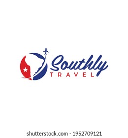 South Travel Plane Logo Design