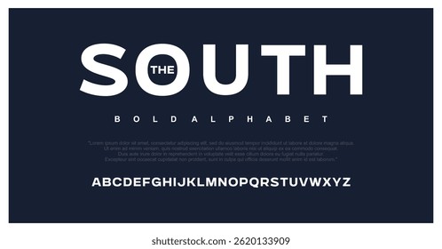 South Unique bold chubby display font vector