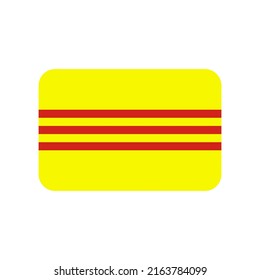 South Vietnam Flag Vector Icon On White Background