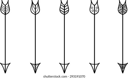 South Western l Arrows Vector Illustration Set