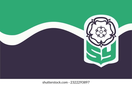 South yorkshire flag vector design