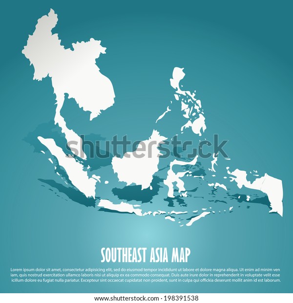 Southeast Asia Map Aec Asean Economic Stock Vector Royalty Free 198391538 4506