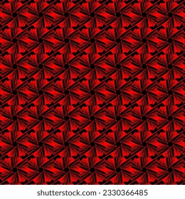 Southeast Asian pattern ancient style and geometric style black white and red colors