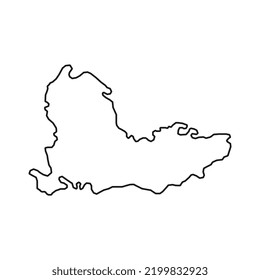 Southeast England, UK Region Map. Vector Illustration.