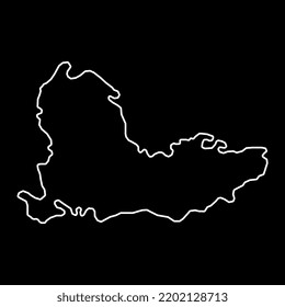 Southeast England, UK Region Map. Vector Illustration.