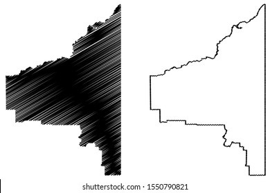 Southeast Fairbanks Census Area, Alaska (Boroughs And Census Areas In Alaska, United States Of America,USA, U.S., US) Map Vector Illustration, Scribble Sketch Southeast Fairbanks Map