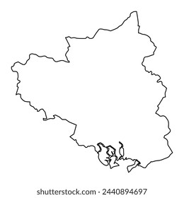 Southeast region map, administrative division of Vietnam. Vector illustration.