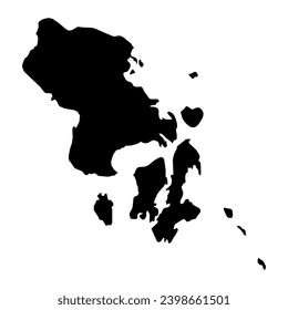 Southeast Sulawesi province map, administrative division of Indonesia. Vector illustration.