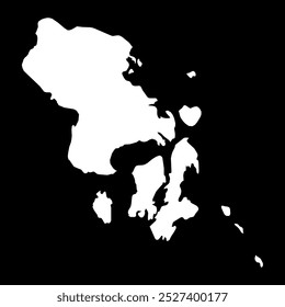 Southeast Sulawesi province map, administrative division of Indonesia. Vector illustration.