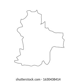 southeastern region map in north macedonia country