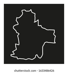 southeastern region map in north macedonia country